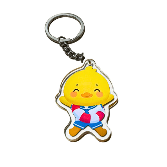 得得 (Duck Duck) 亞加力情緒伴讀匙扣 - 水手服限定版